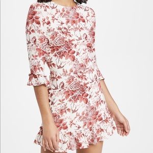 Reformation Doutzen Mini dress in Toile de Jouy 4